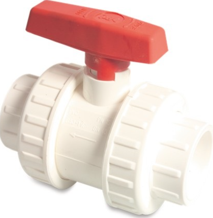 1.5'' White Double Union Ball Valve