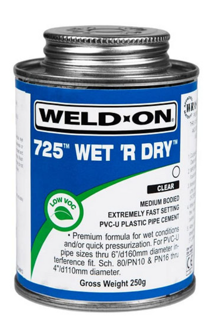 Wet R Dry 725 Fast Pipe Cement/Glue