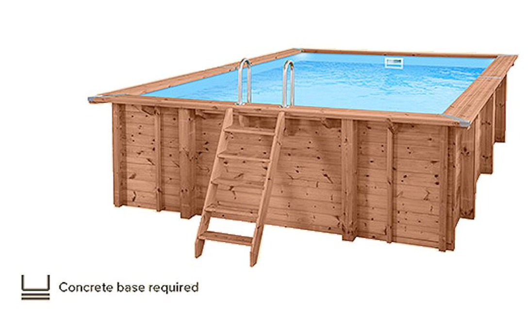 Summer Oasis Wooden Pool – 6.0m L x 4.19m W x 1.31m Deep