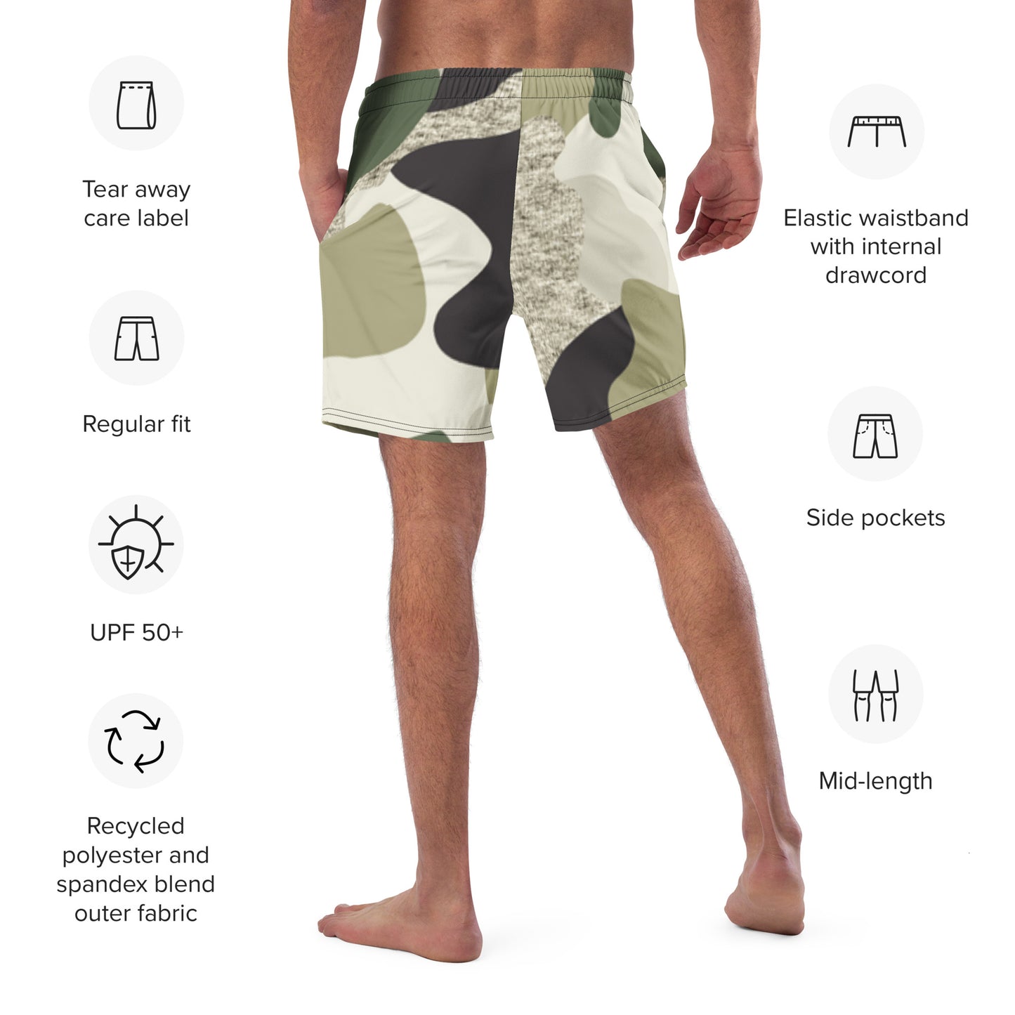 Men's Camo swim trunks